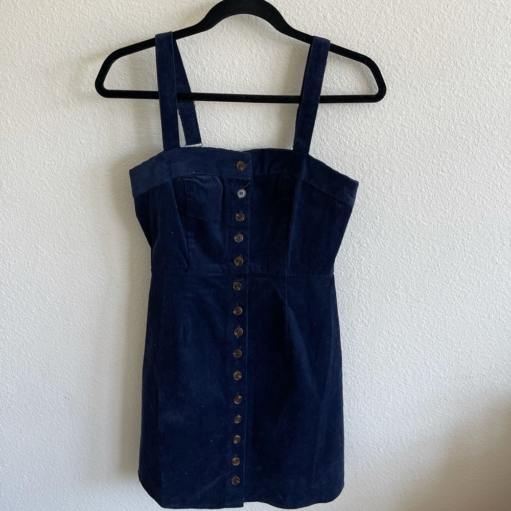 Navy blue corduroy dress!